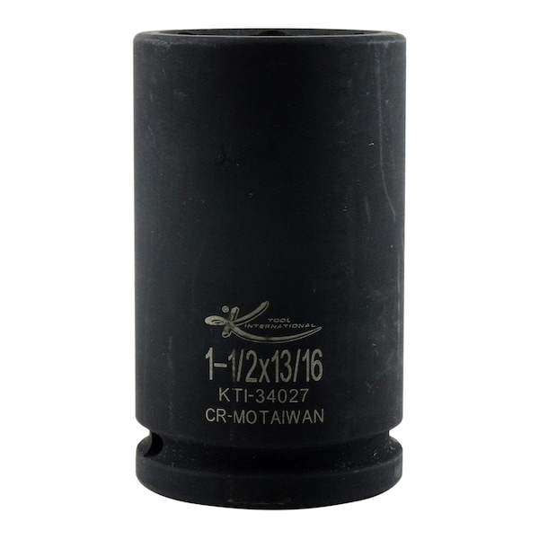 3/4" Drive Impact Socket black oxide, Hex Budd Wheel Impact Socket